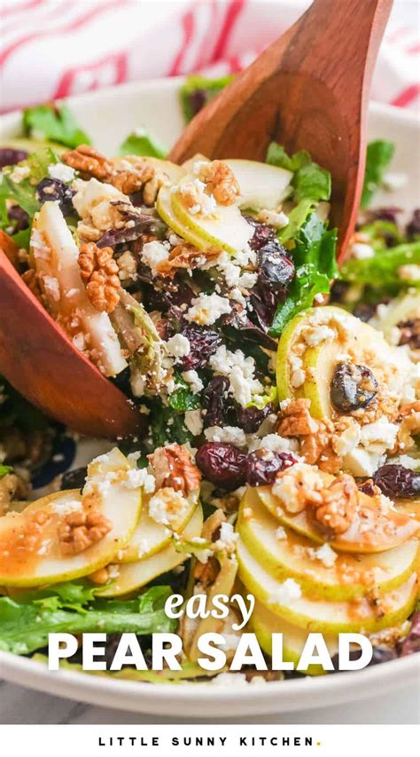 easy-pear-salad-recipe-little-sunny-kitchen image