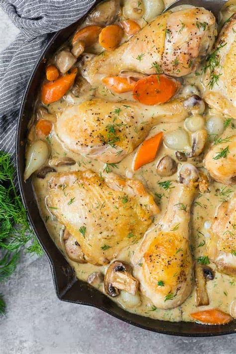 chicken-fricassee-recipe-one-pan-rachel-cooks image