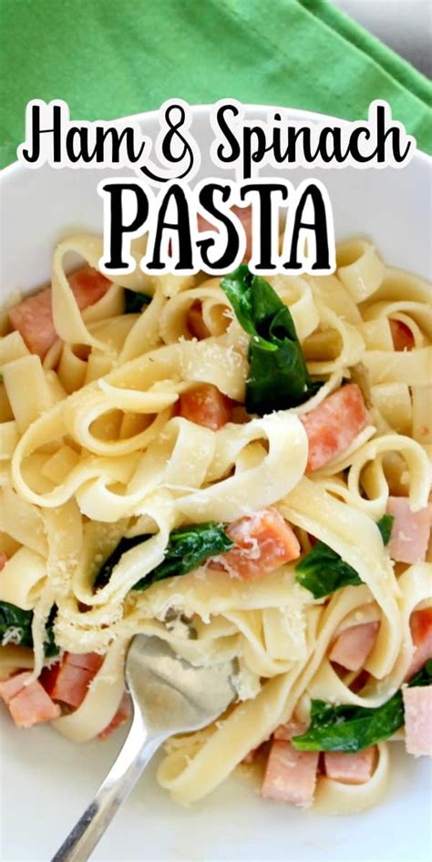 ham-spinach-pasta-recipe-organized-island image