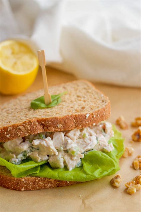 healthy-basil-chicken-salad-with-walnuts-video image