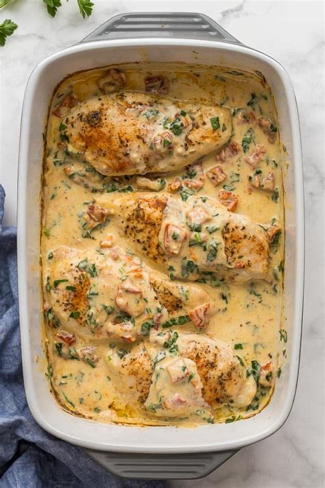 baked-tuscan-chicken-breasts-video-the image