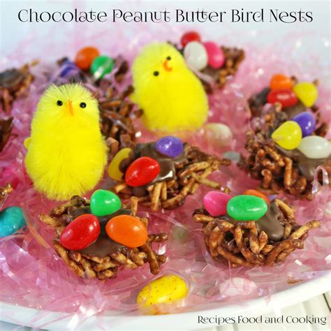 chocolate-peanut-butter-bird-nests-recipes-food-and image