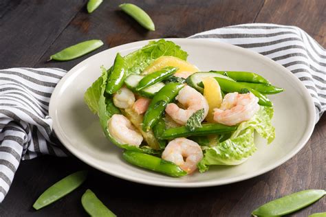 citrus-shrimp-salad-sugar-snap-peas-with-romaine image