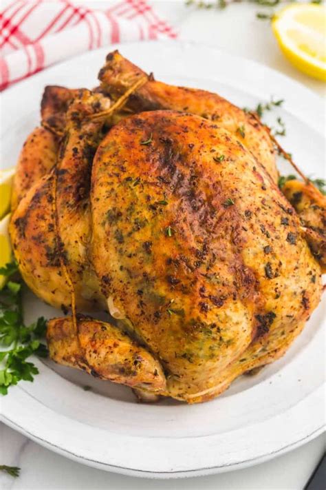 garlic-herb-butter-roast-chicken-little-sunny-kitchen image