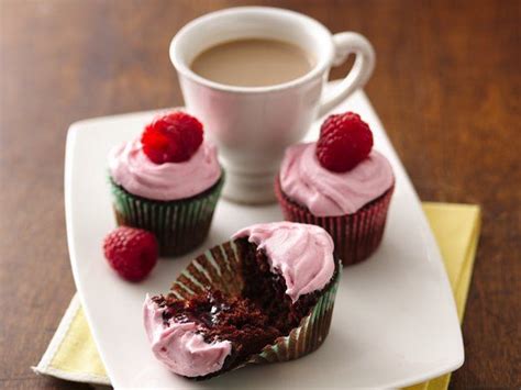 mini-raspberry-filled-chocolate-cupcakes image