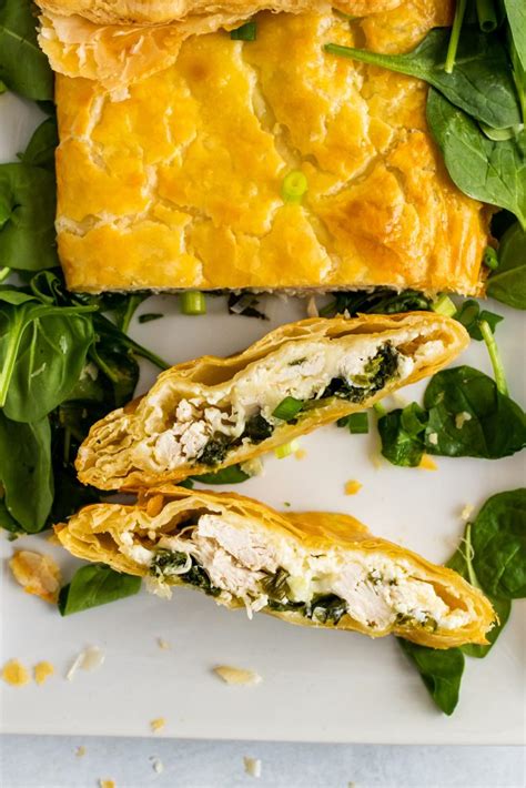 greek-spinach-and-chicken-pie-the-quicker-kitchen image