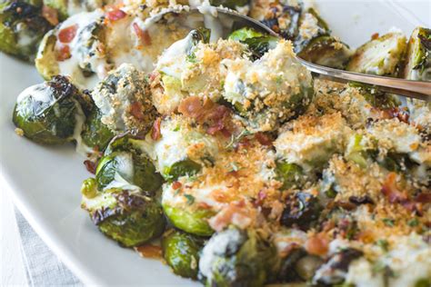 roasted-brussels-sprouts-with-parmesan-sauce-the image