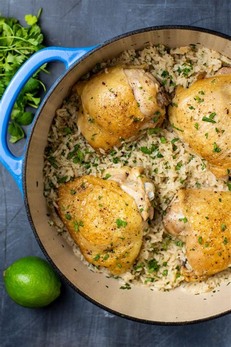 one-pot-chicken-cilantro-lime-rice-recipe-kitchen image