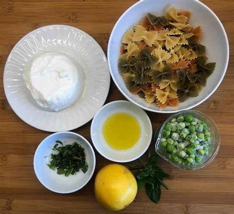 pasta-with-peas-ricotta-salata-and-lemon image