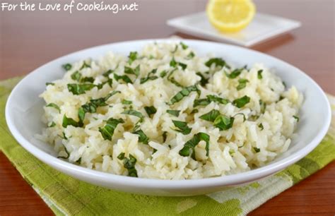 lemon-basil-rice-for-the-love-of-cooking image