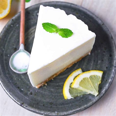 japanese-lemon-rare-cheesecake-no-bake-sudachi image