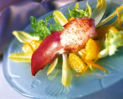 lobster-with-endive-salad-with-orange-sauce image