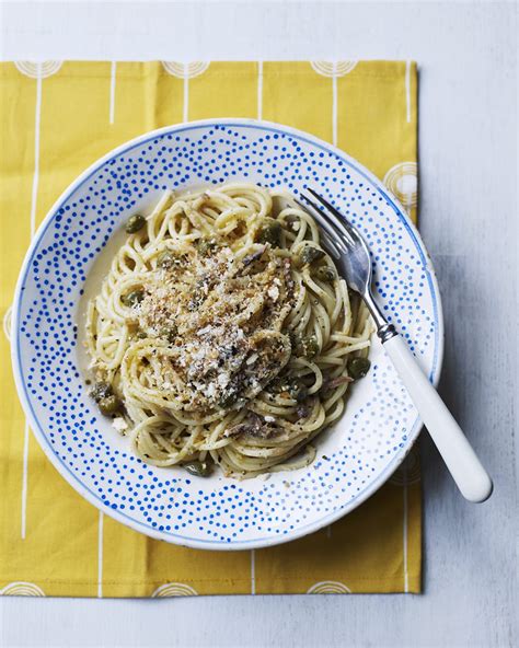 pasta-with-anchovies-and-capers-recipe-delicious image