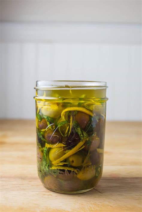 recipe-marinated-olives-with-basil-and-orange-peel-kitchn image