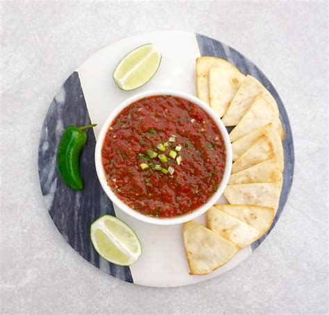 tomato-salsa-is-a-chunky-salsa-with-cilantro-and-green-chiles image