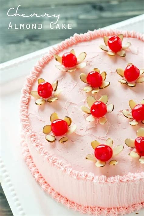 cherry-almond-cake-recipe-easy-homemade-layer image