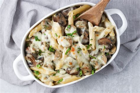 creamy-cauliflower-pasta-bake-with-mushrooms-and image
