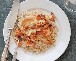 smothered-chicken-with-brown-rice-recipelioncom image