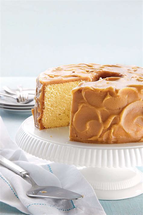 caramel-frosted-pound-cake-recipe-southern-living image