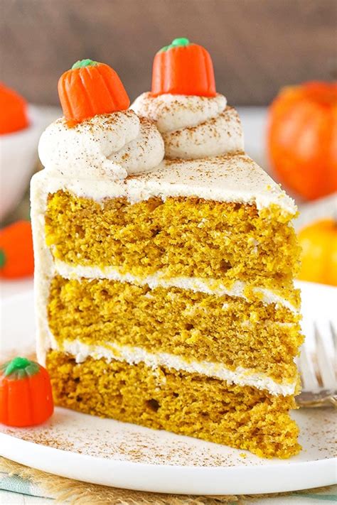 pumpkin-layer-cake-with-whipped-cream-cheese image