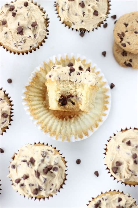 chocolate-chip-cookie-dough-cupcakes-the-gold image