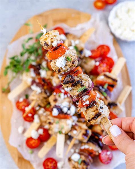 grilled-greek-chicken-kabobs-healthy-fitness-meals image