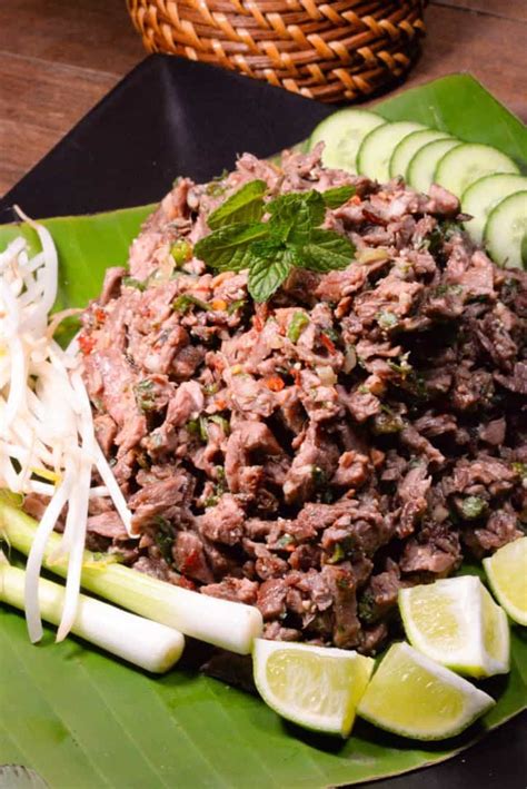 laotian-laab-minced-beef-salad-international-cuisine image