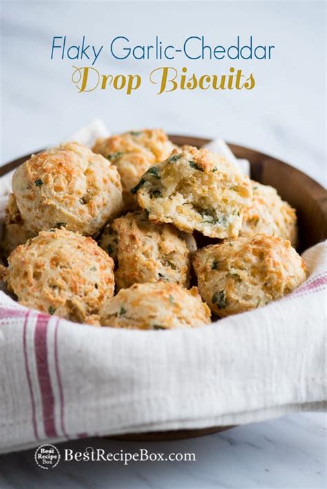 one-bowl-garlic-cheddar-drop-biscuits-best-recipe-box image