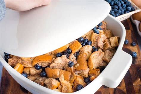 blueberry-french-toast-bake-with-maple-syrup-the image