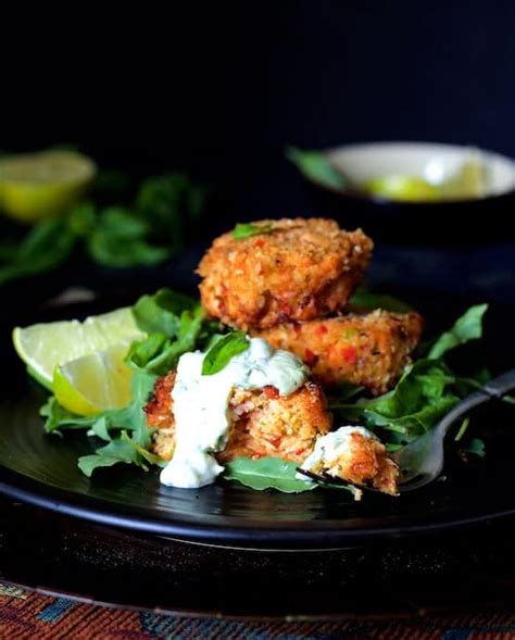 thai-salmon-cakes-with-basil-lime-mayonnaise-from-a image