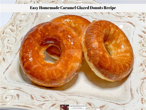 easy-homemade-caramel-glazed-donuts image