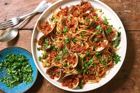 spicy-clam-chorizo-pasta-dining-and-cooking image