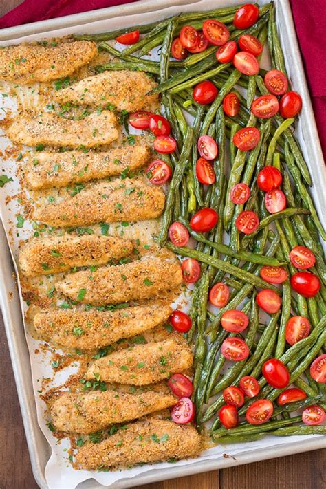 sheet-pan-garlic-parmesan-chicken-tenders-with-veggies image