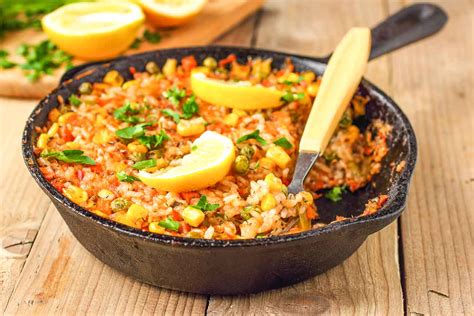 smoked-vegetarian-spanish-rice-recipe-by-archanas image
