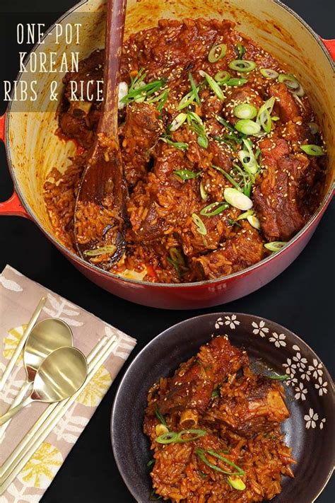 one-pot-korean-spicy-ribs-and-rice-recipe-video image