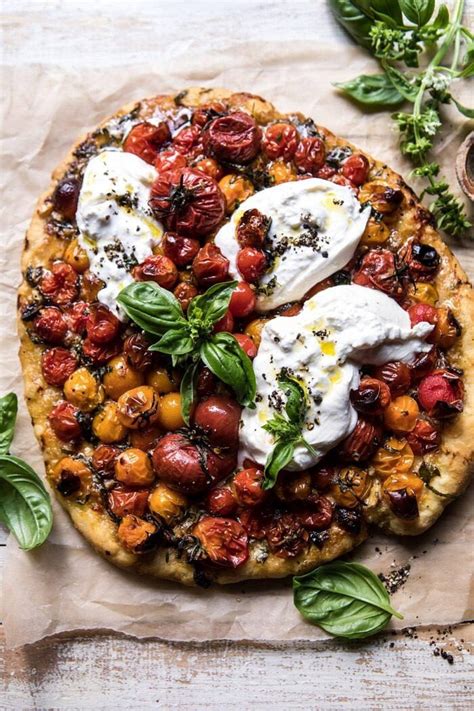 garlic-and-herb-roasted-cherry-tomato-pizza image