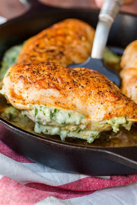 cheesy-spinach-stuffed-chicken-breasts-video image