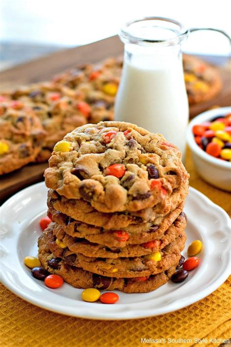 reeses-peanut-butter-chocolate-chip-cookies image