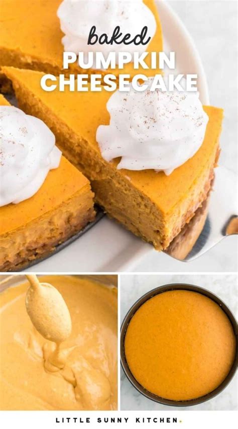 baked-pumpkin-cheesecake-recipe-little-sunny-kitchen image