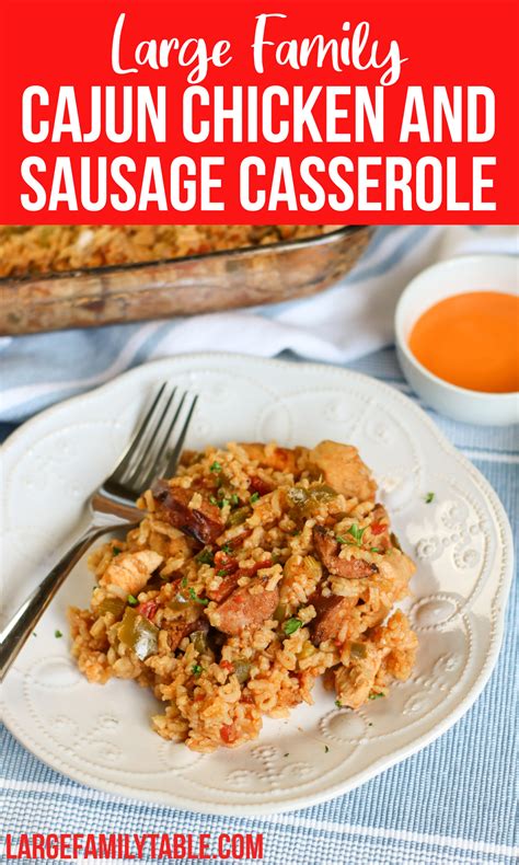 cajun-chicken-and-sausage-casserole-large-family-table image