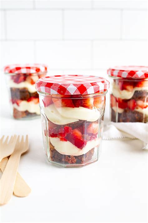 brownie-strawberry-trifle-with-cream-cheese-frosting image