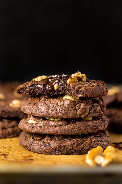 triple-chocolate-brownie-cookies-baker-by-nature image