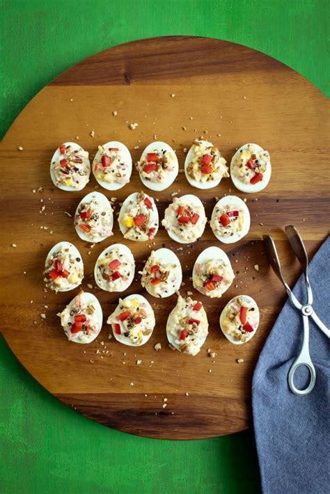 recipe-pimento-cheese-deviled-eggs-with-toasted-pecans image