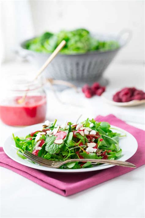 raspberry-almond-vinaigrette-healthy-seasonal image