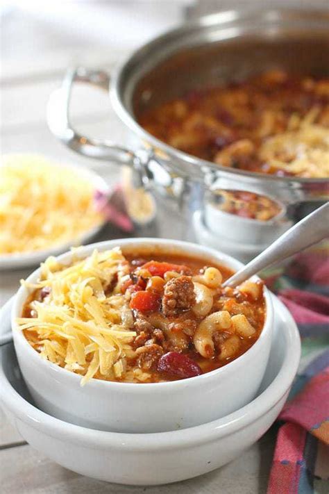 one-pot-chili-mac-and-cheese-soup-laughing image