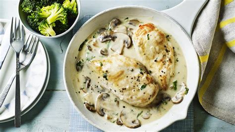 creamy-mushroom-chicken-recipe-bbc-food image