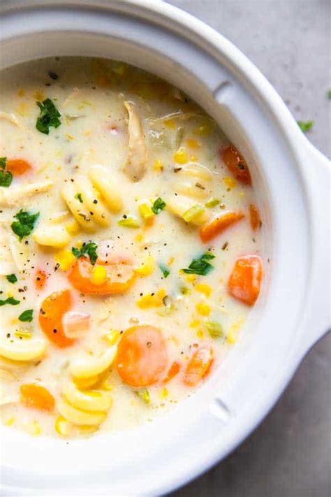 creamy-crockpot-chicken-noodle-soup-savory image