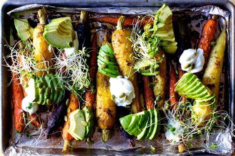 roasted-carrots-with-avocado-and-yogurt-smitten-kitchen image
