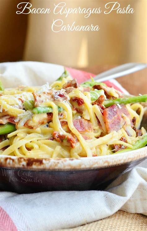 bacon-asparagus-pasta-carbonara-will-cook-for-smiles image