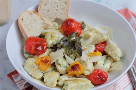 zucchini-ricotta-gnocchi-with-sage-brown-butter-sauce image